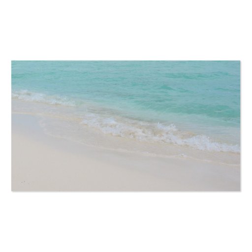 Bora Bora Beach Business Card (back side)