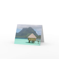 Bora Bora Bungalow Note Card