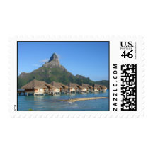 Bora Bora Huts Stamps