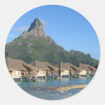 Bora Bora Huts Stickers
