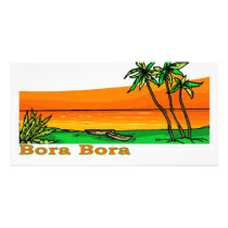 Bora Bora Personalized Photo Card