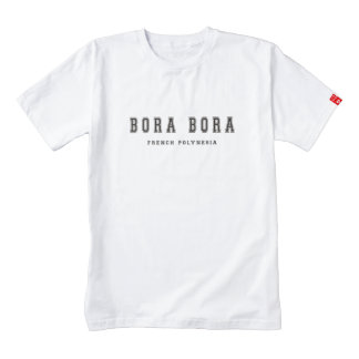 Bora Bora Polinesia francesa Playera Zazzle HEART