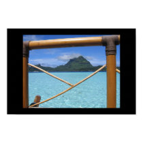 Bora Bora Tahiti Overwater Bungalow Railing View posters by nposner Bora Bora Tahiti Overwater Bungalow Railing View posters