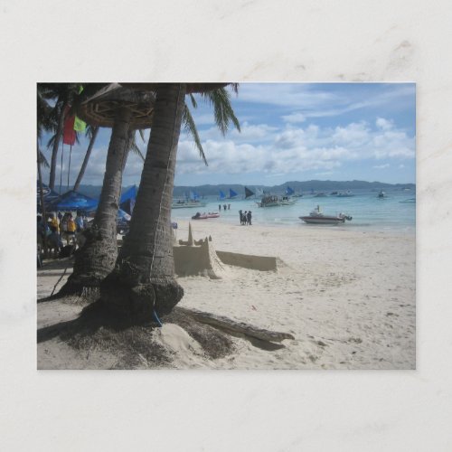 Boracay beach postcard