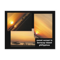 boracay island postcard