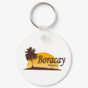 Boracay white keychains