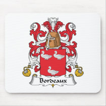 Bordeaux Family Crest mousepads by coatsofarms Bordeaux Family Crest mousepads