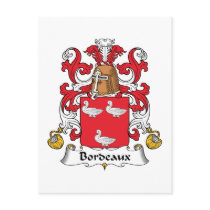 Bordeaux Family Crest postcards by coatsofarms Bordeaux Family Crest postcards