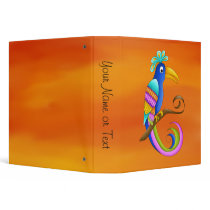 Bordeaux Tropical Bird Binder