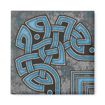 Border A, Blue Corner Magnet