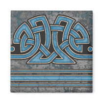 Border A, Blue Straight Magnet