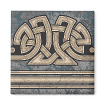 Border A, Tan Straight Magnet