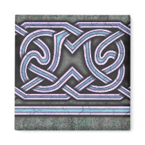 Border B, Blue Straight Magnet