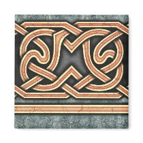 Border B, Gold Straight Magnet