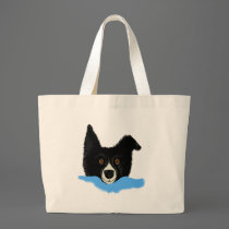 Border Collie Beach Duffle bags