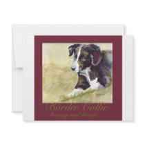 Border Collie Beauty and Brains invitations