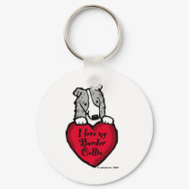 Border Collie (blue merle) Love keychains by cathylester Border Collie (blue merle) Love keychains