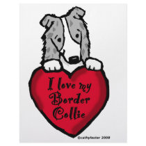 Border Collie (blue merle) Love letterhead by cathylester Border Collie (blue merle) Love letterhead