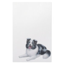 Border Collie Blue Merle Stationery