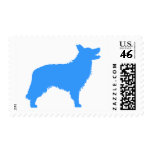 Border Collie (blue) Stamp