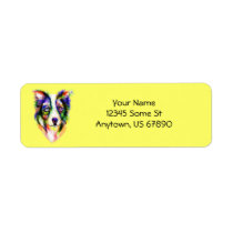 Border Collie Bright Labels labels