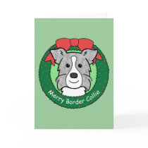 Border Collie Christmas cards