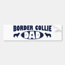 Border Collie Dad Bumper Sticker