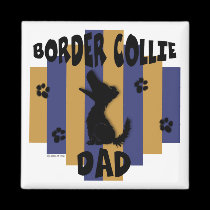 Border Collie Dad Magnet magnets