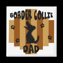 Border Collie Dad Magnet magnets