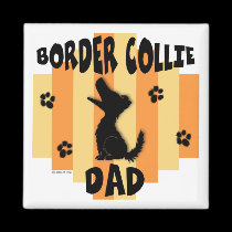 Border Collie Dad Magnet magnets