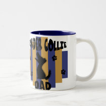 Border Collie Dad Mug mugs