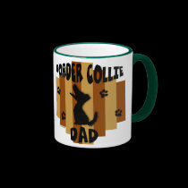Border Collie Dad Mug mugs