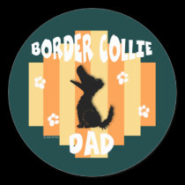 Border Collie Dad Stickers stickers