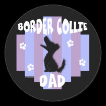 Border Collie Dad Stickers stickers