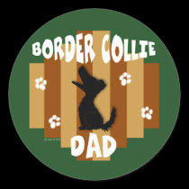 Border Collie Dad Stickers stickers