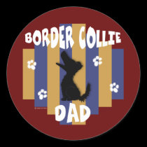 Border Collie Dad Stickers stickers
