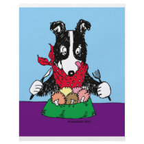 Border Collie Dinner Personalized Flyer