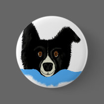 Border Collie Face buttons