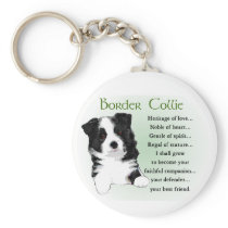 Border Collie Gifts Keychain