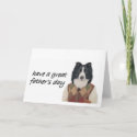Border Collie
                                       Greeting Card~Father&#39;s Day