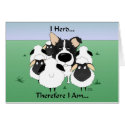 Border Collie
                                       - I Herd...Therefore I Am Cards