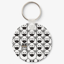 Border Collie in the Sheep keychains