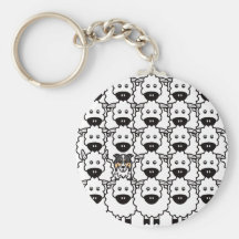 Border Collie in the Sheep Keychains