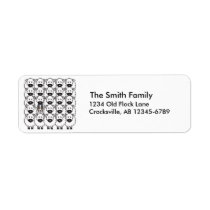 Border Collie in the Sheep Custom Return Address Labels