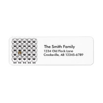 Border Collie in the Sheep Custom Return Address Label