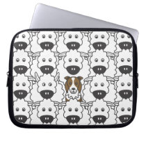 Border Collie in the Sheep laptop sleeves