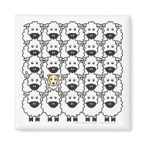 Border Collie in the Sheep magnets