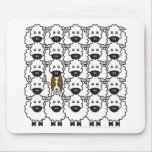Border Collie in the Sheep Mouse Pads