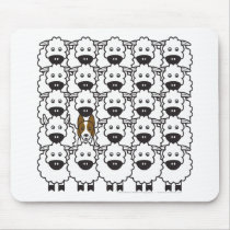 Border Collie in the Sheep mousepads by khocker Border Collie in the Sheep mousepads