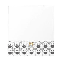 Border Collie in the Sheep notepads